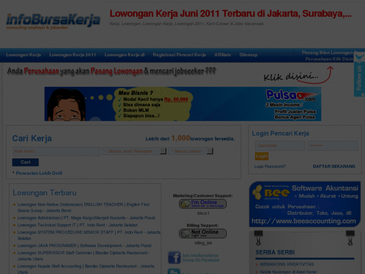 www.infobursakerja.com