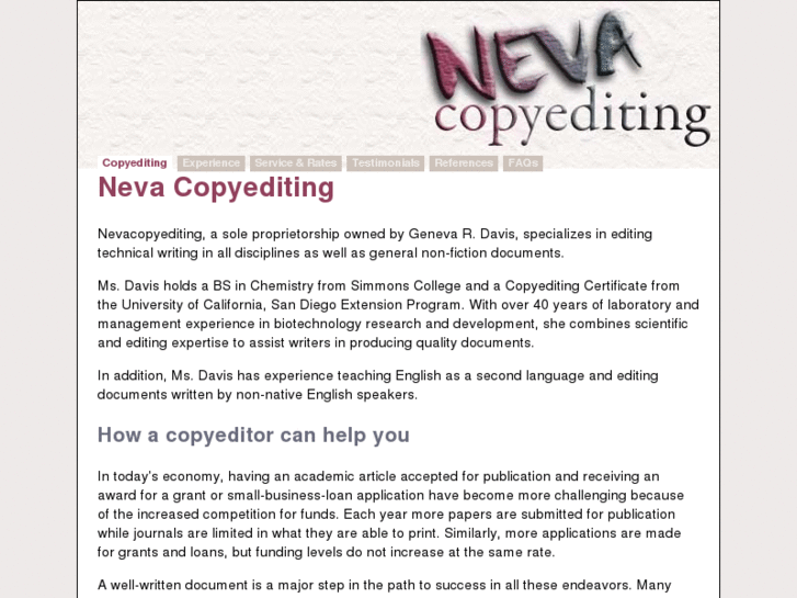 www.nevacopyediting.com