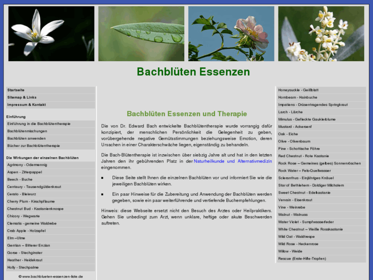 www.bachblueten-essenzen-liste.de