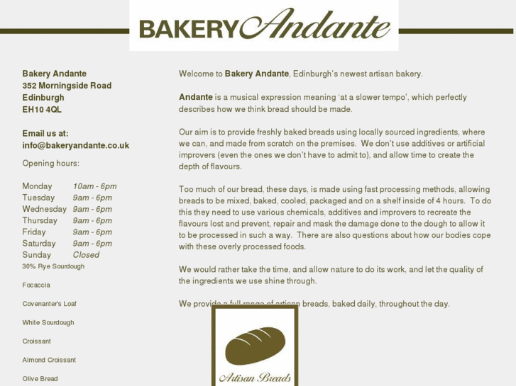 www.bakeryandante.info