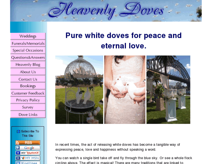 www.heavenlywhitedoves.net