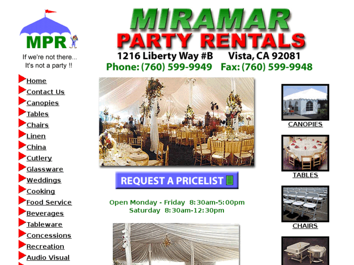 www.miramarpartyrentals.com