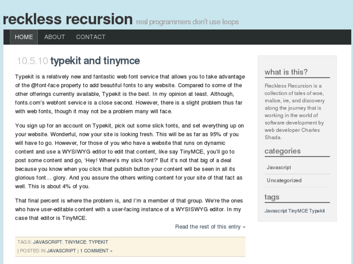 www.recklessrecursion.com