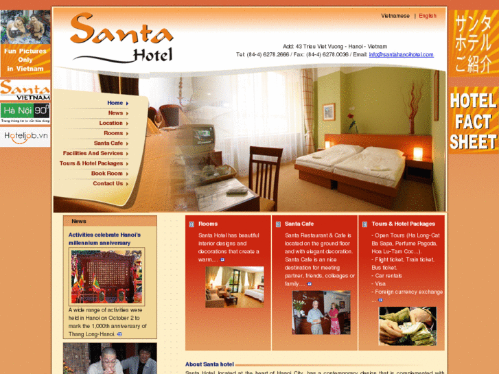 www.santahanoihotel.com