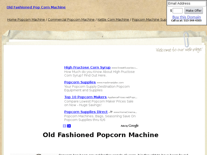 www.oldfashionedpopcornmachine.com