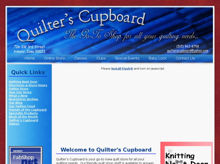 www.quilterscupboardiowa.com