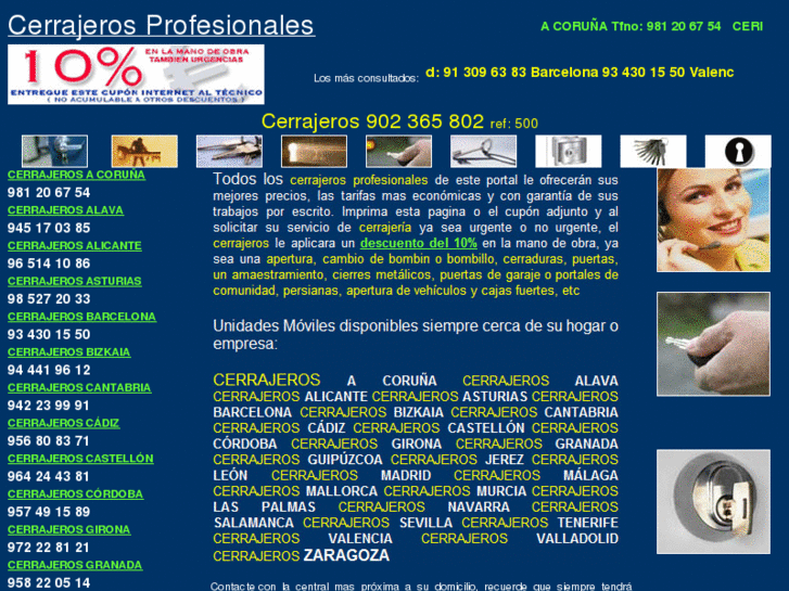 www.cerrajerosprofesionales.com