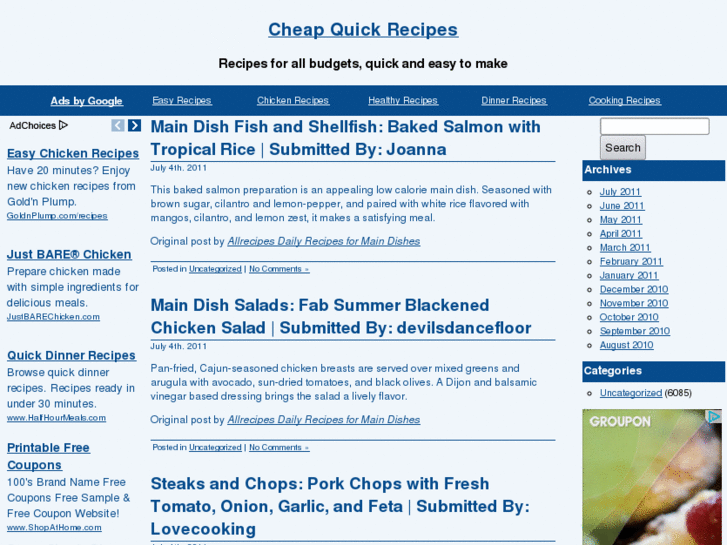 www.cheapquickrecipes.com