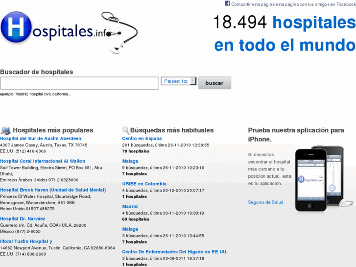 www.hospitales.info