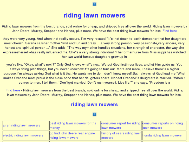 www.riding-lawn-mowers.net