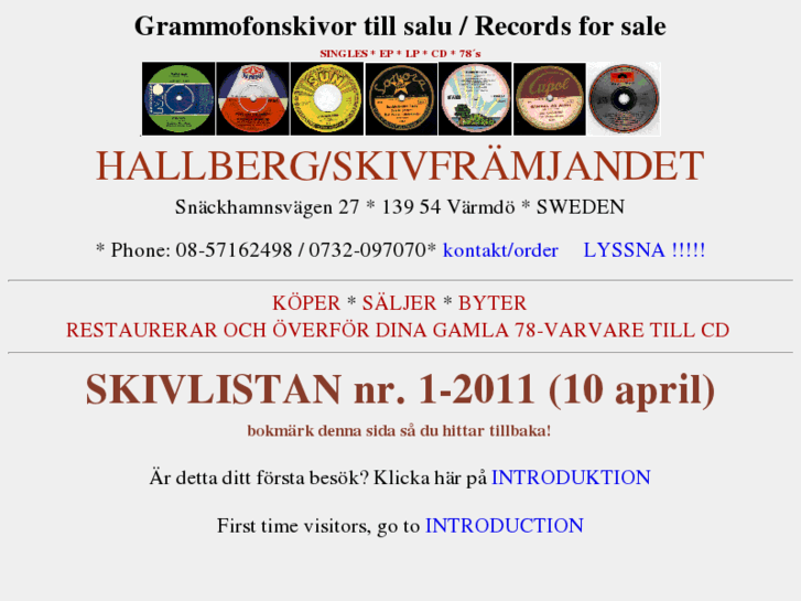 www.hallbergskivfraemjandet.com