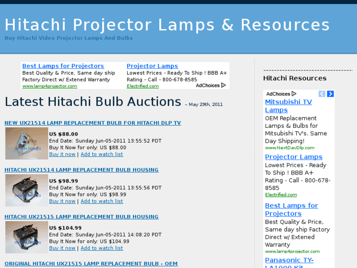 www.hitachiprojectorlamps.net