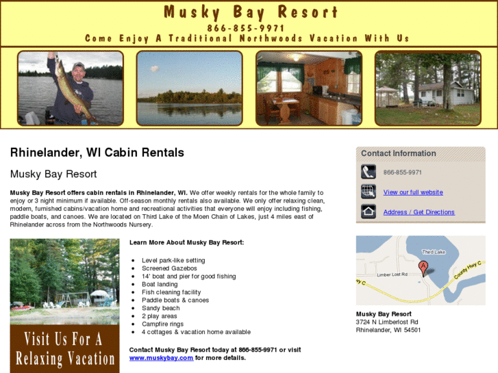 www.muskybaycabins.com