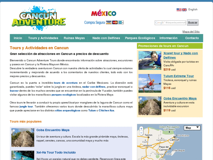 www.cancunadventure.com.mx