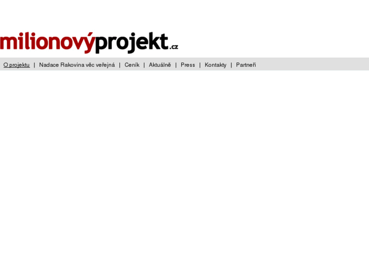 www.milionovyprojekt.cz