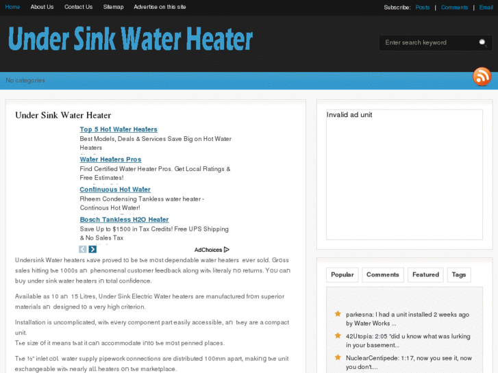 www.undersinkwaterheater.net