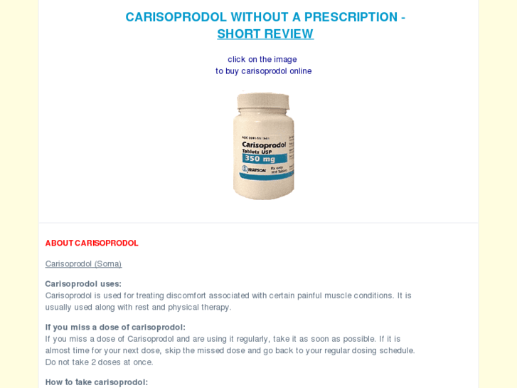 www.carisoprodolwithoutaprescription.org