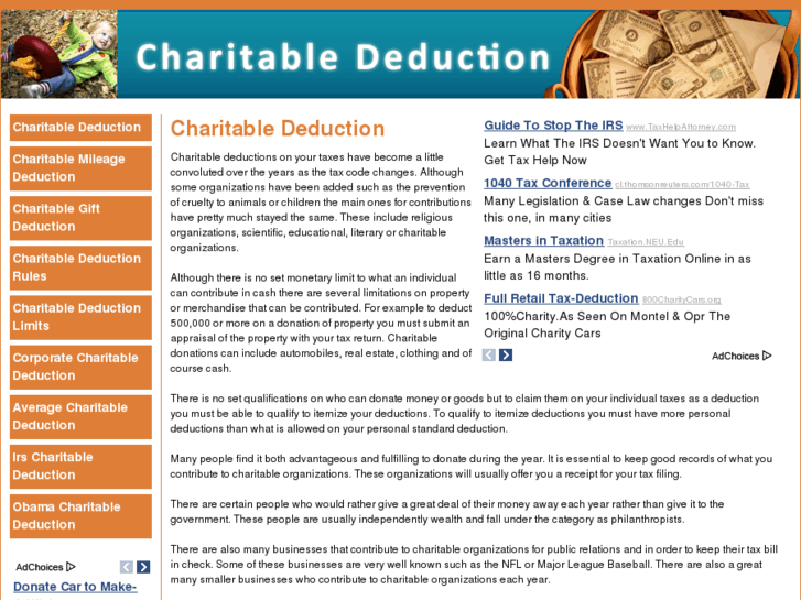 www.charitablededuction.net
