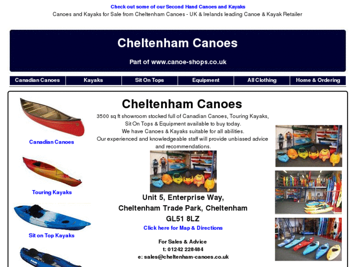 www.cheltenham-canoes.co.uk