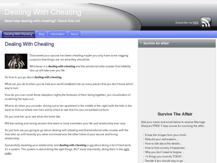 www.dealingwithcheating.com