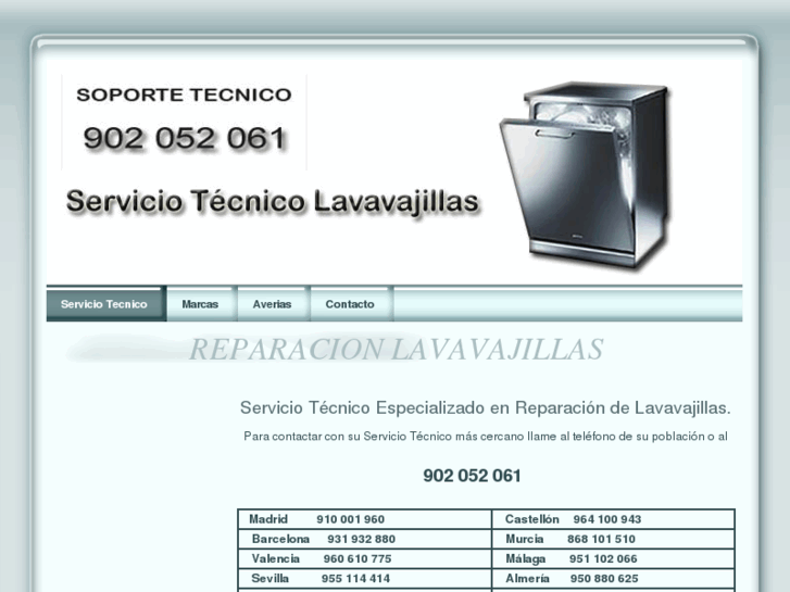 www.servicio-tecnicolavavajillas.es