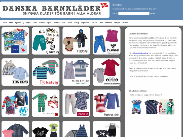 www.danskabarnklader.se