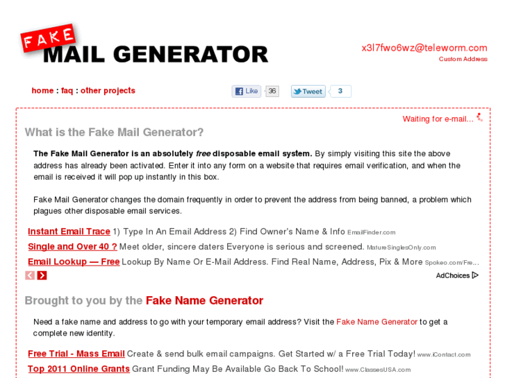 www.fakemailgenerator.com