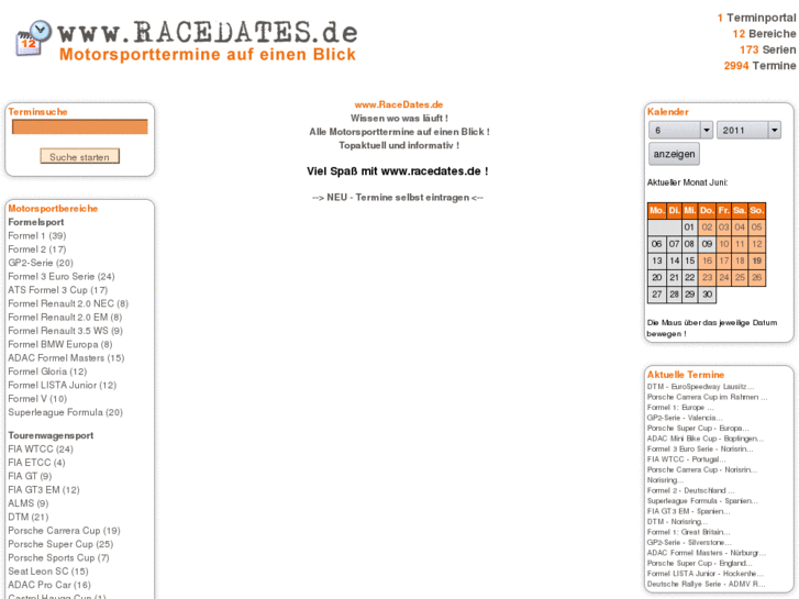www.racedates.eu