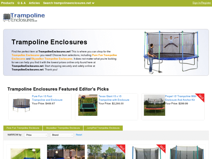 www.trampolineenclosures.net
