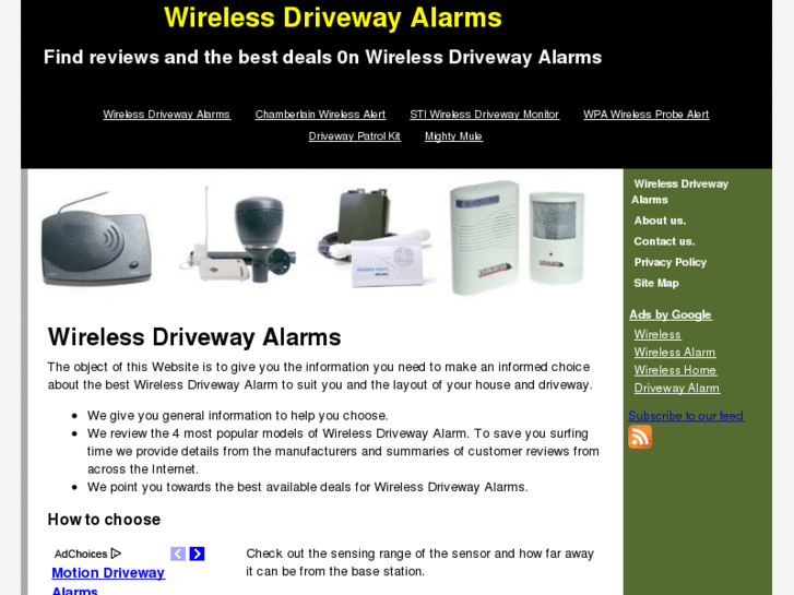 www.wirelessdrivewayalarm.org
