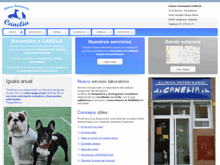 www.clinicaveterinariacanelia.com