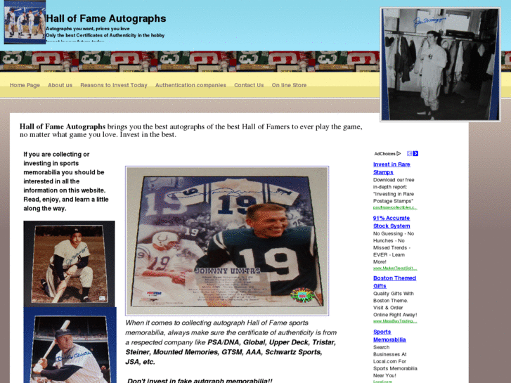 www.hall-of-fame-autographs.com