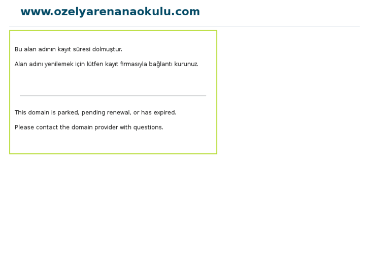 www.ozelyarenanaokulu.com