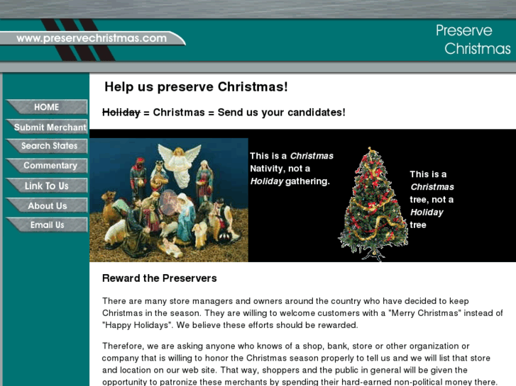 www.preservechristmas.com