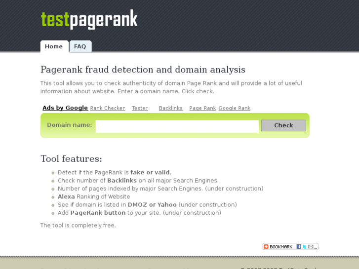 www.testpagerank.net