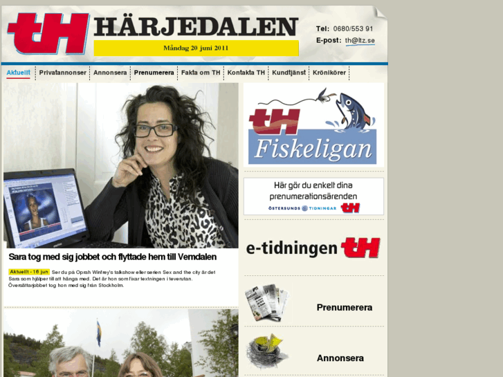 www.tidningenharjedalen.se