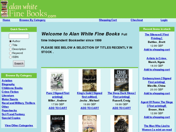 www.alanwhitefinebooks.com