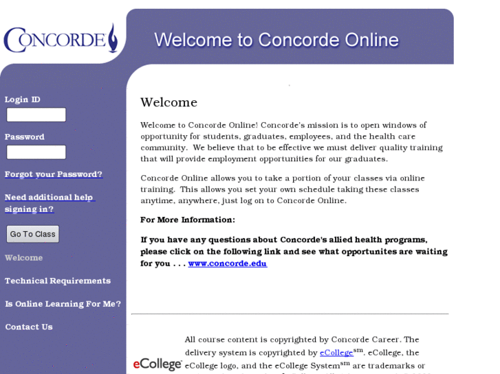 www.concordecareeronline.com