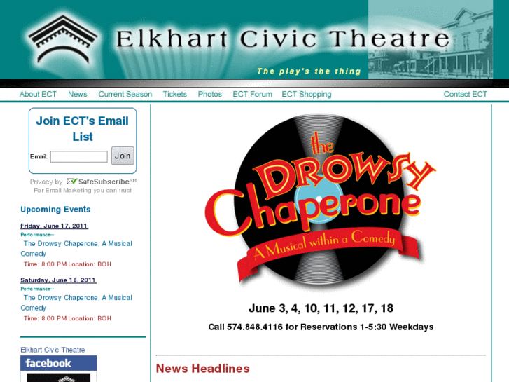 www.elkhartcivictheatre.org