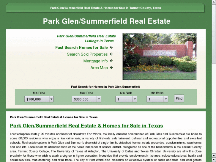 www.ftworth-summerfield-parkglen-realestate.com
