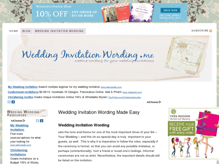 www.weddinginvitationwording.me