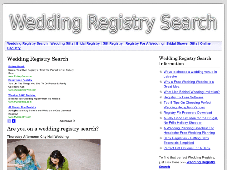 www.weddingregistrysearch.net