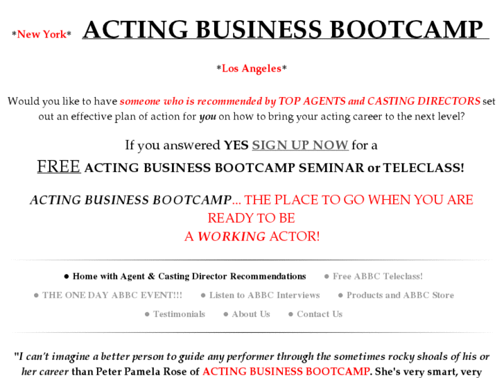 www.actingbusinessbootcamp.com