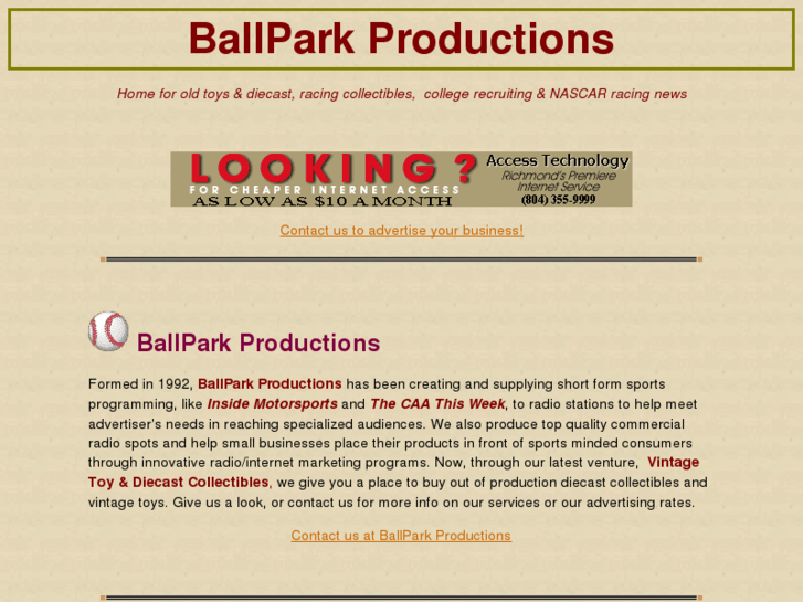 www.ballparkproductions.com