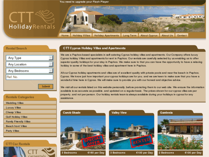 www.ctt-holidayrentals.com