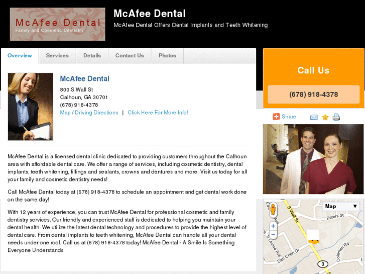 www.mcafeedental.net