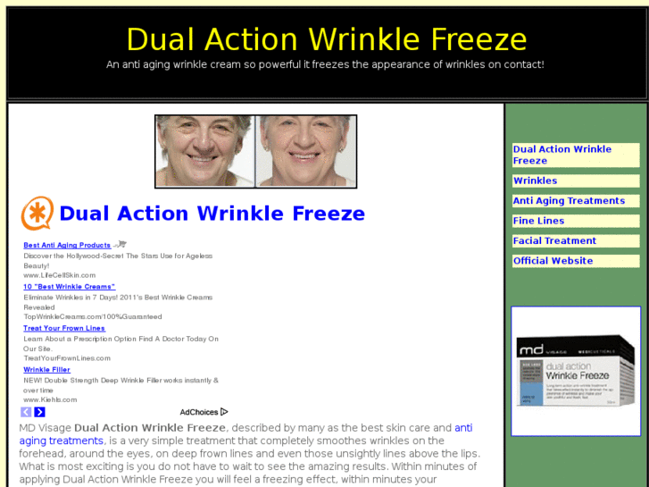 www.dualactionwrinklefreeze.com