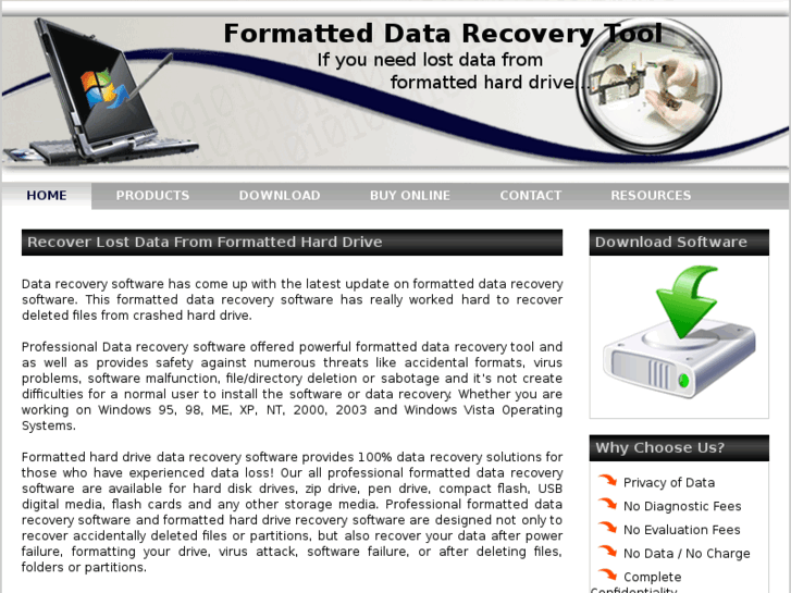 www.formatteddatarecoverytool.com