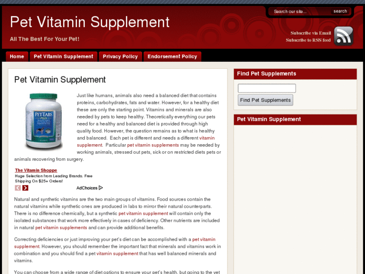 www.petvitaminsupplement.net