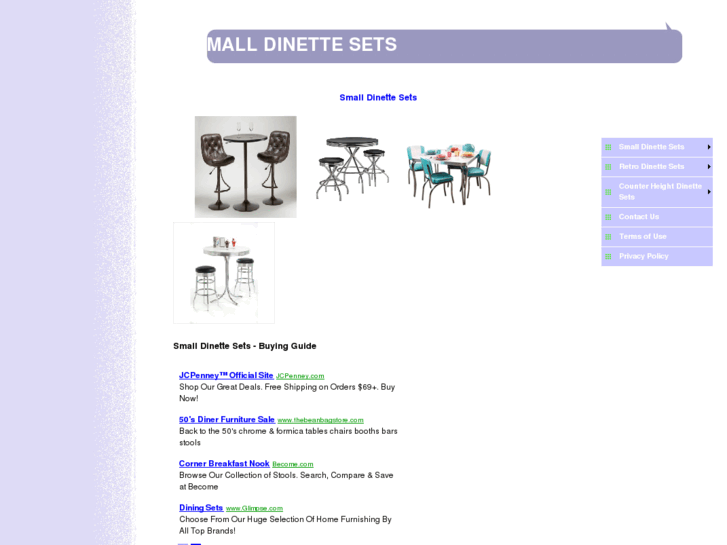 www.smalldinettesets.org